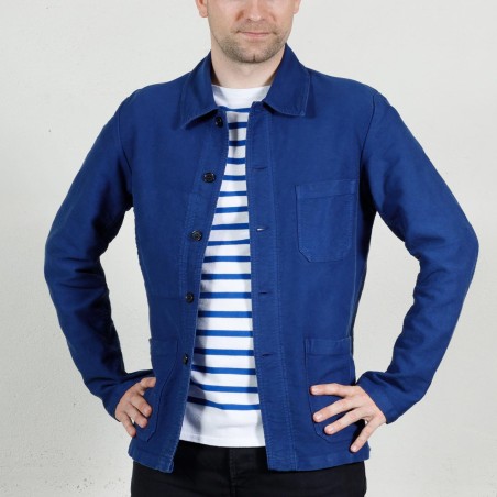 Workwear chore jacket in washed moleskin 3M/5 Vétra