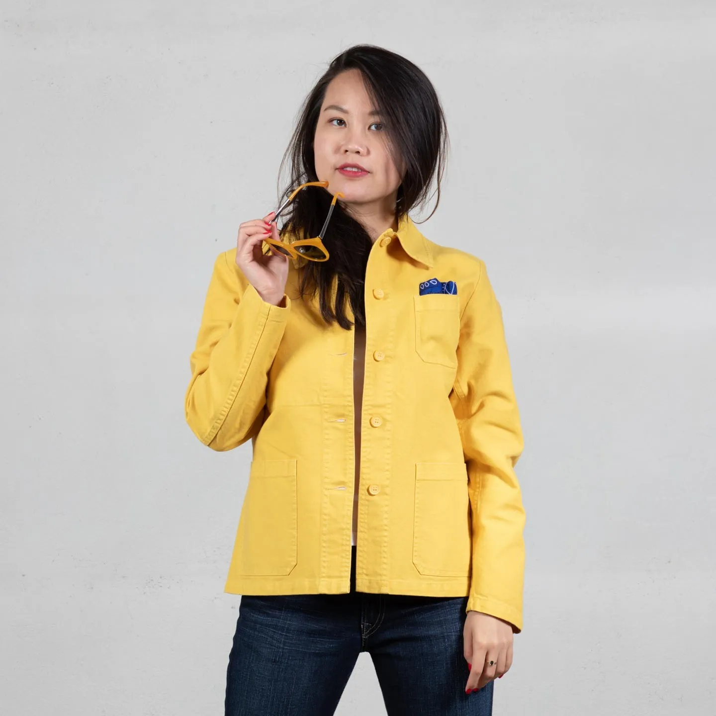 Workwear Jacket in organic twill fabric 1G/4F Vétra