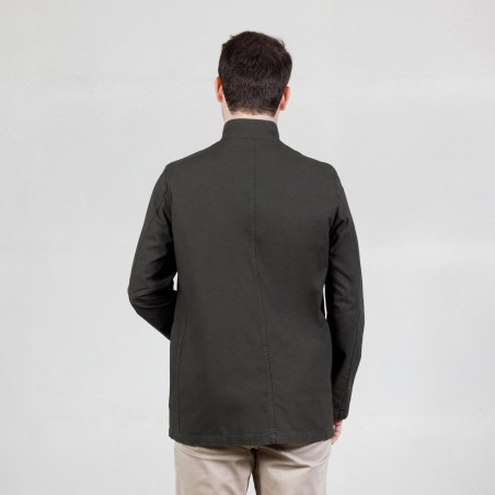 Workwear Nehru collar Jacket in light twill 4N/35 Vétra