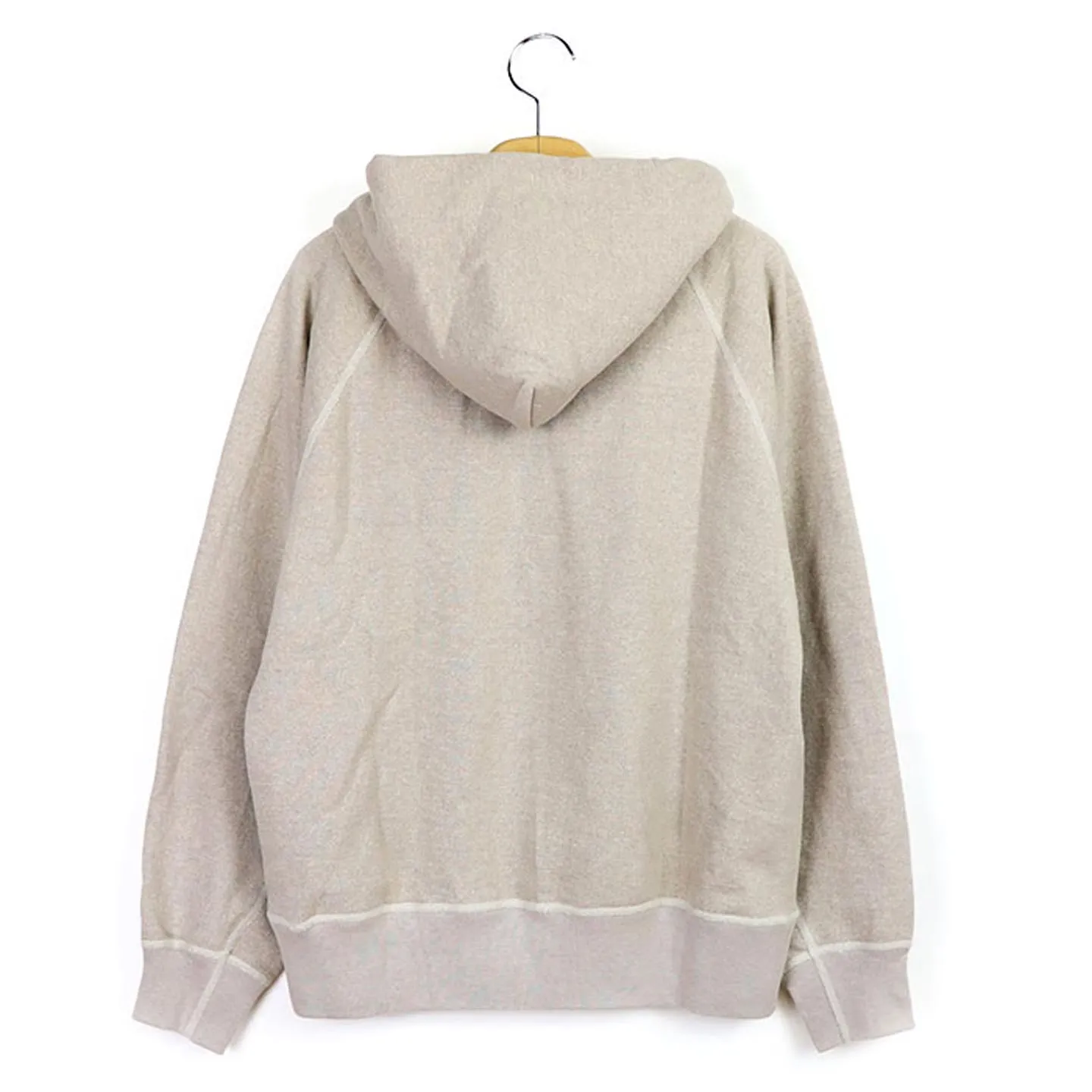 Sweat à capuche Beige 100% coton, mixte