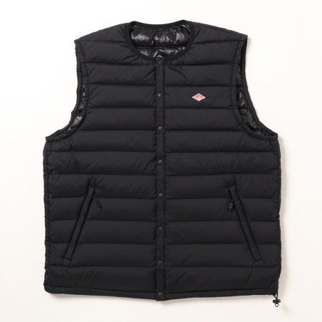 Inner Down Crewneck Vest Navy #DT-A0026 NNF Danton