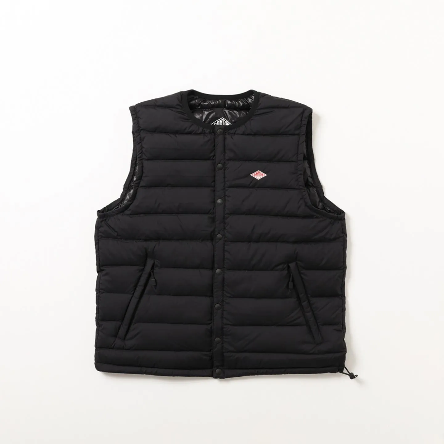 Shorter Inner Down Crewneck Vest Black Danton #DT-A0002 NNF