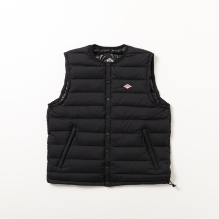 Shorter Inner Down Crewneck Vest Black Danton #DT-A0002 NNF