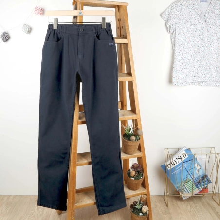 Laura, Stretch gabardine winter pants Le Glazik