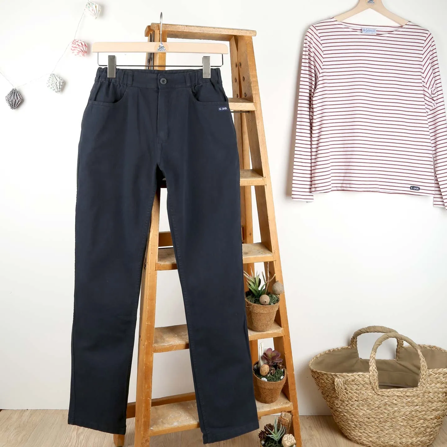 Laura, Stretch gabardine winter pants Le Glazik Laura, Stretch gabardine winter pants Le Glazik