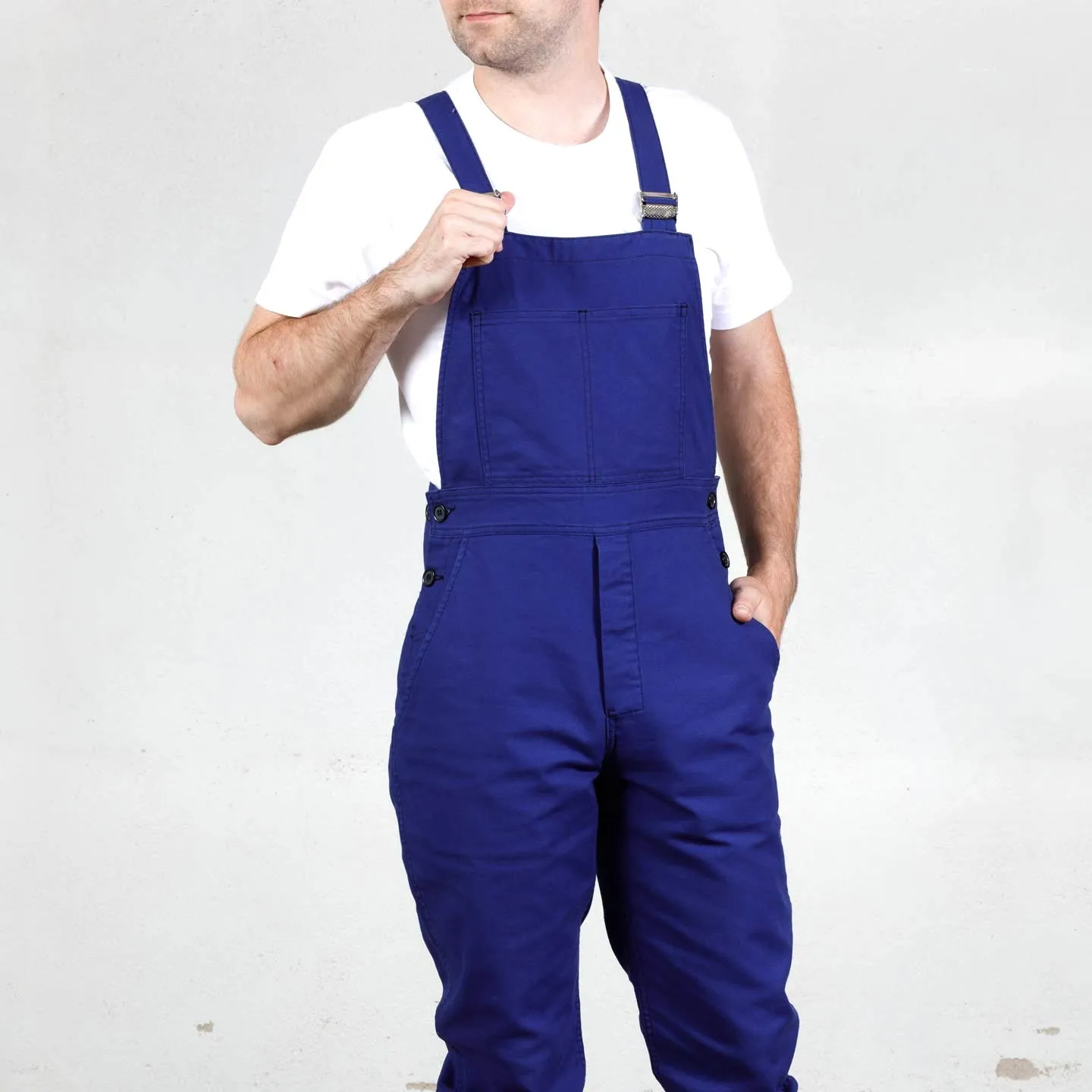 Bib overall in organic twill for men 1G/196 Vétra