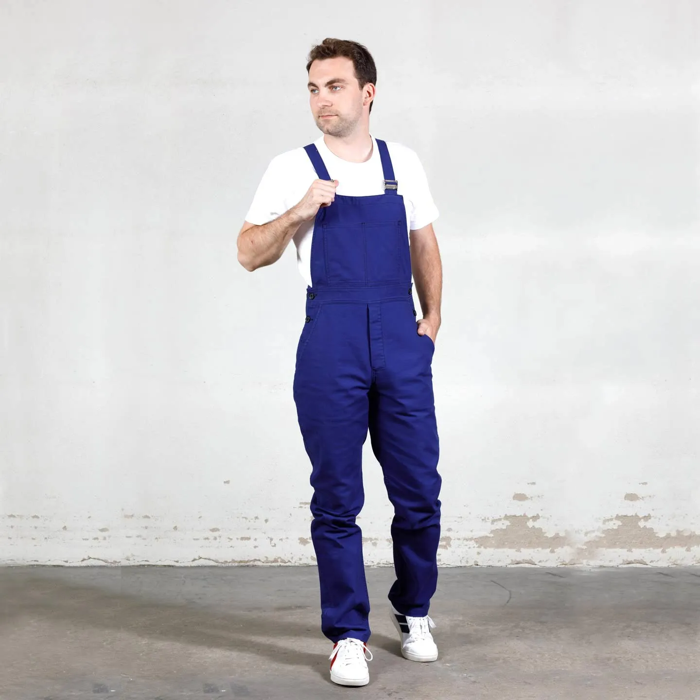 Bib overall in organic twill for men 1G/196 Vétra