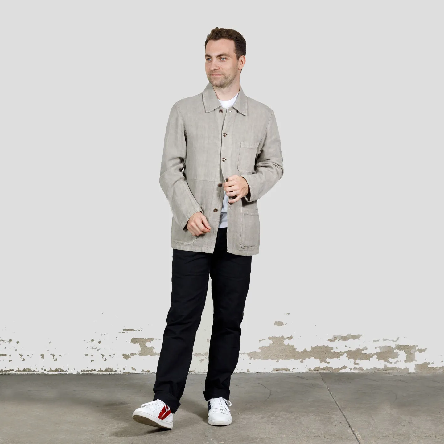 Jacket in Heavy Linen fabric 2L/5C Cordage Jacket in Heavy Linen fabric 2L/5C Cordage