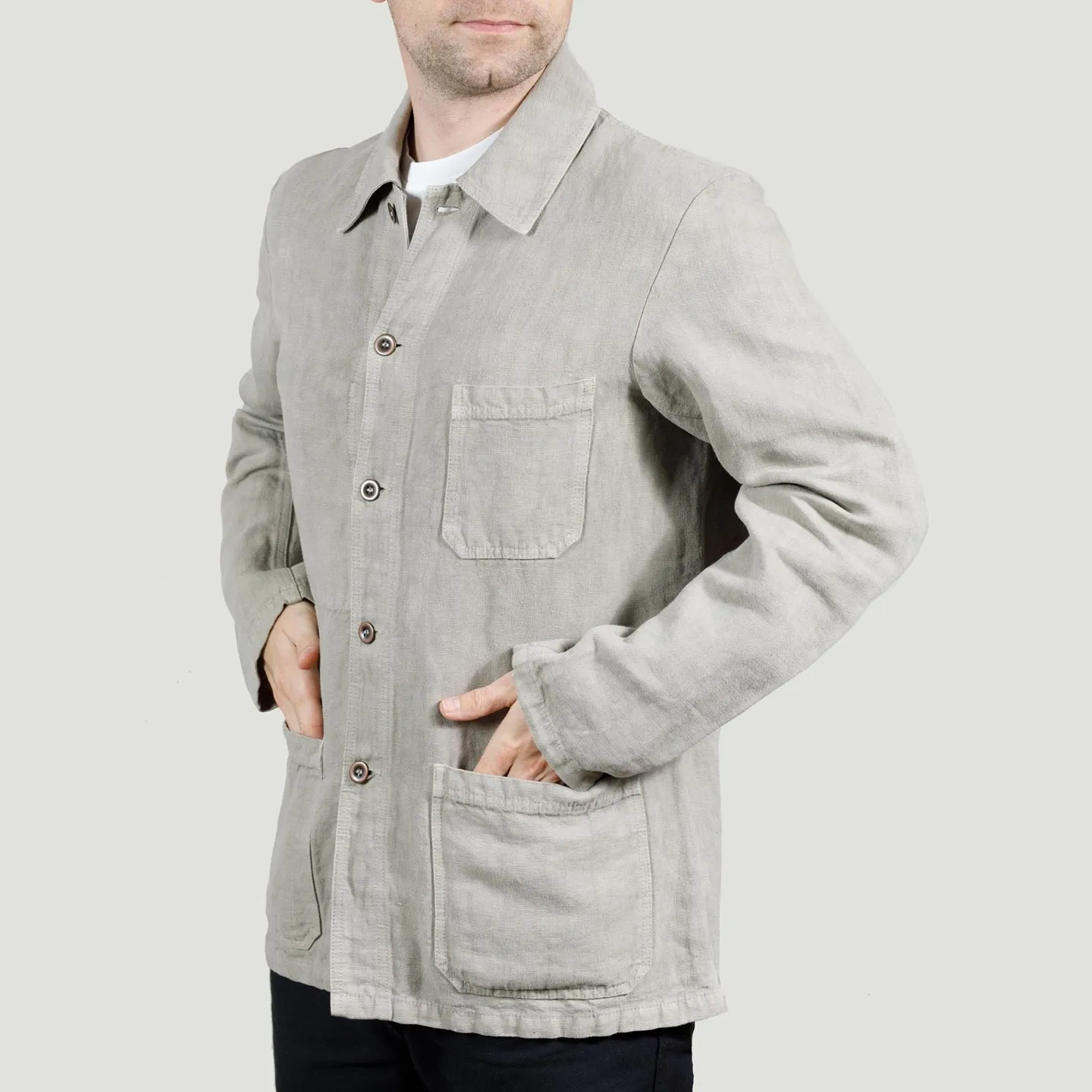 Jacket in Heavy Linen fabric 2L/5C Cordage