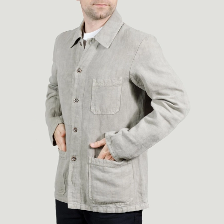 Jacket in Heavy Linen fabric 2L/5C Cordage