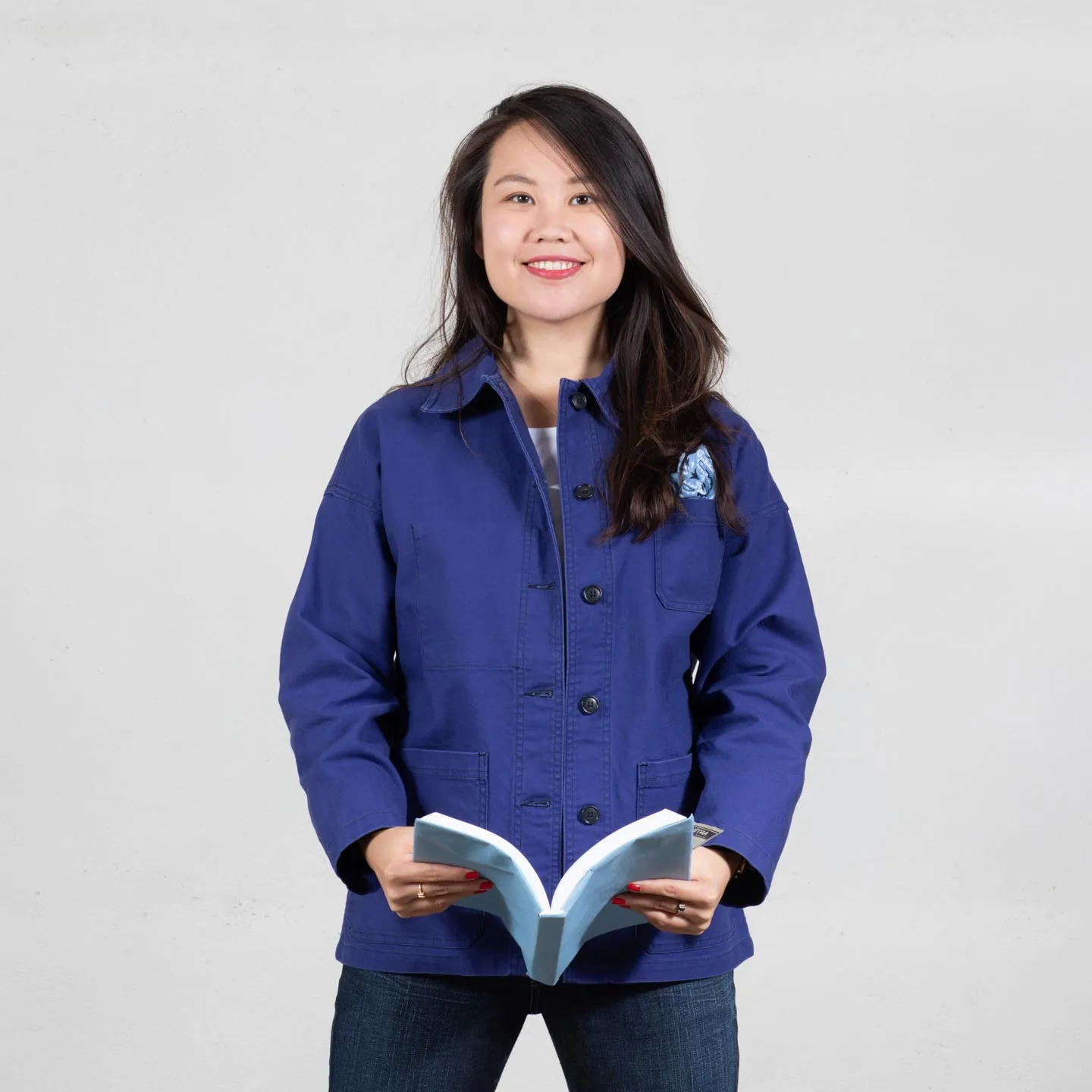 Drop-Shoulders Workwear Jacket in organic cotton 1G/6F Vétra Drop-Shoulders Workwear Jacket in organic cotton 1G/6F Vétra