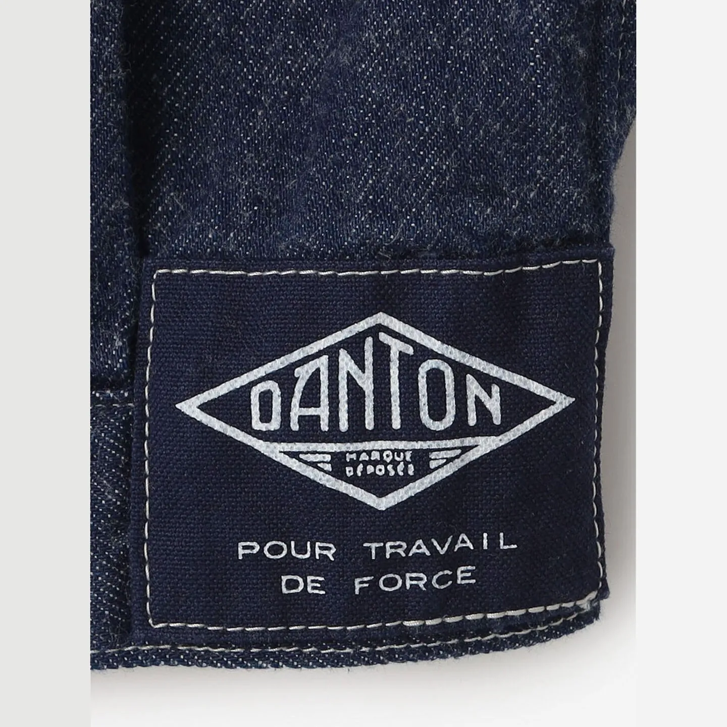 11oz Denim Cotton Twill No Collar Blouson DANTON #DT-A0121 KDM