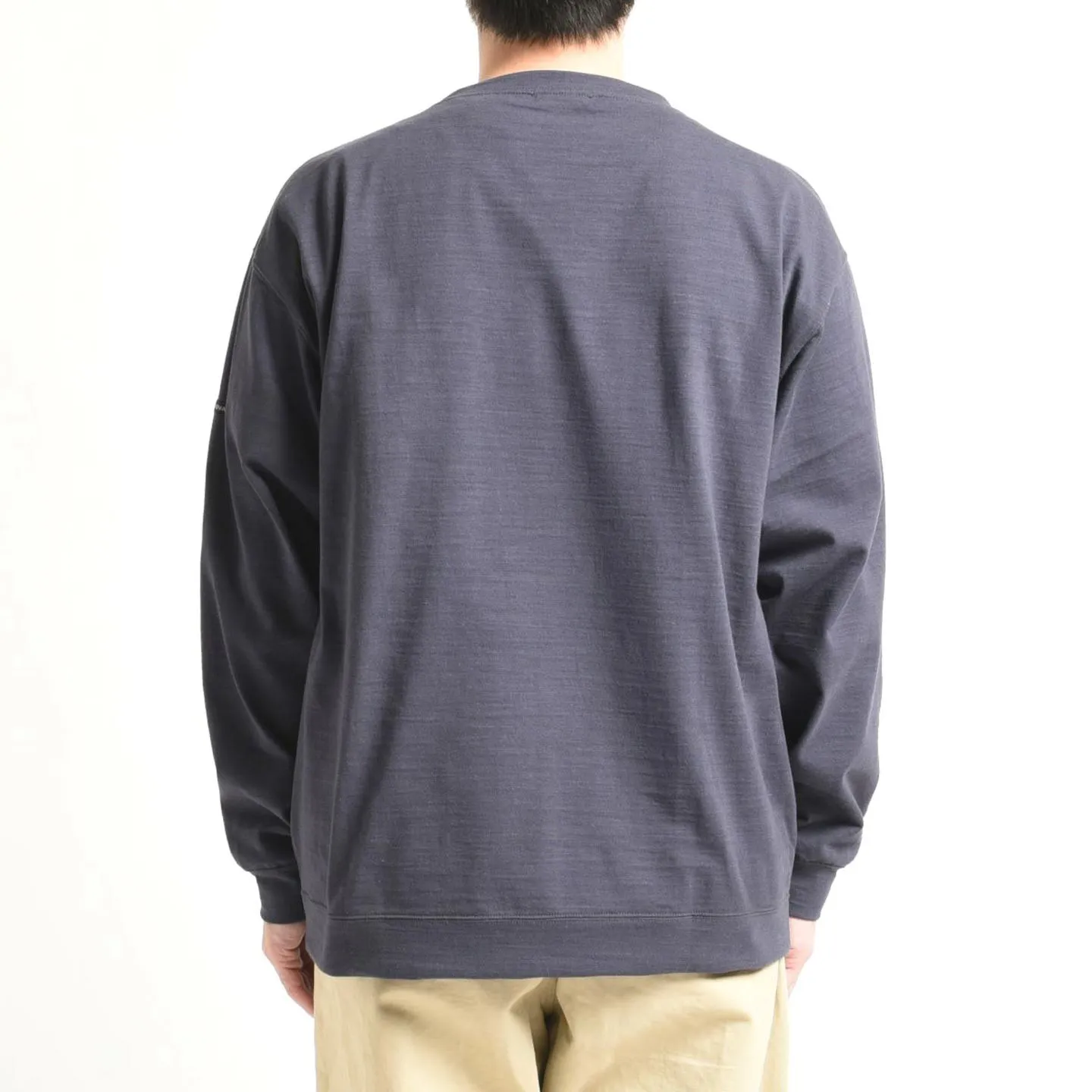 Slub Jersey Boat Neck Sweater in Navy Orcival #OR-C0151 BDS