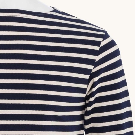 Striped shirt Navy / Écru, unisex Orcival