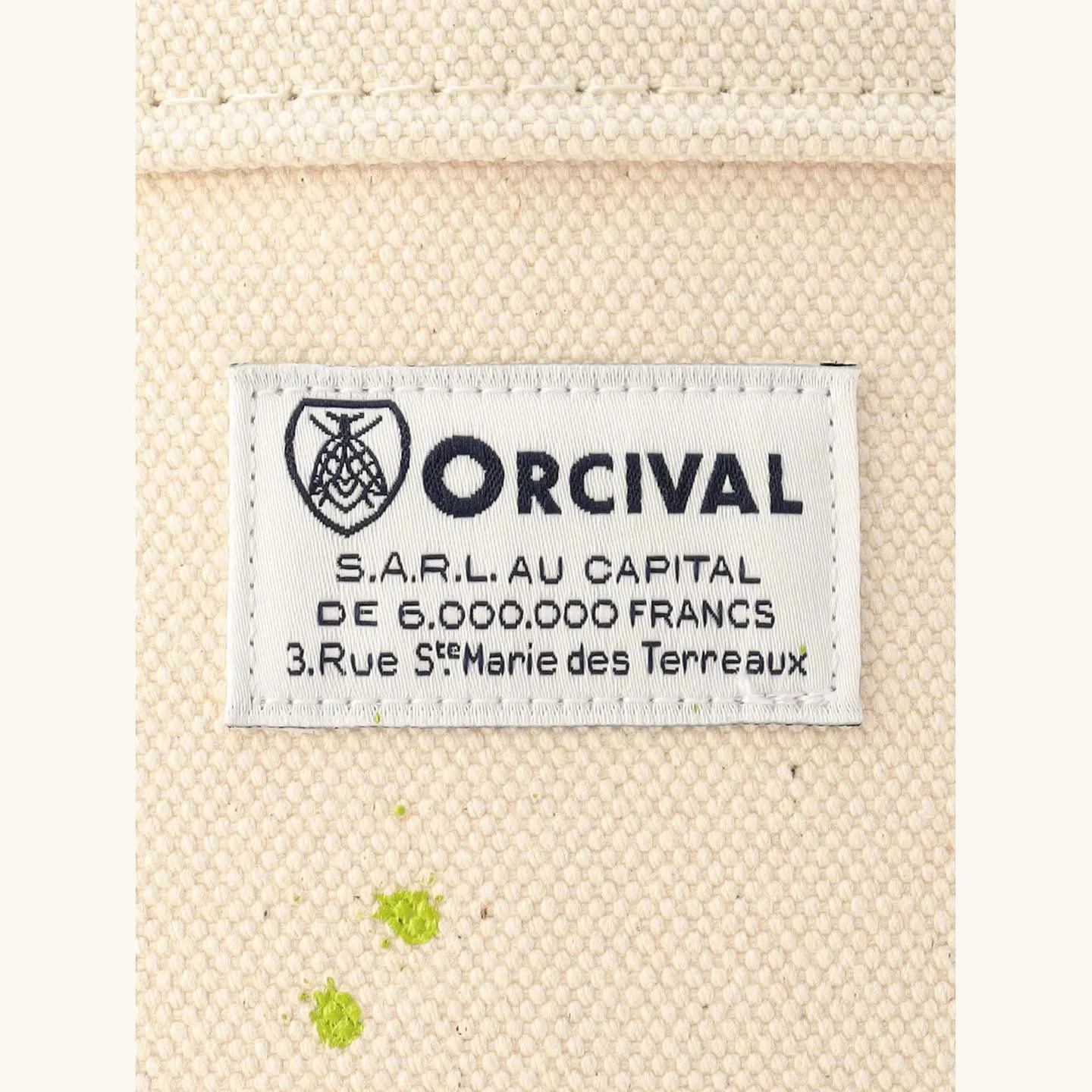 Le sac Ecru tote-bag peint Orcival Orcival