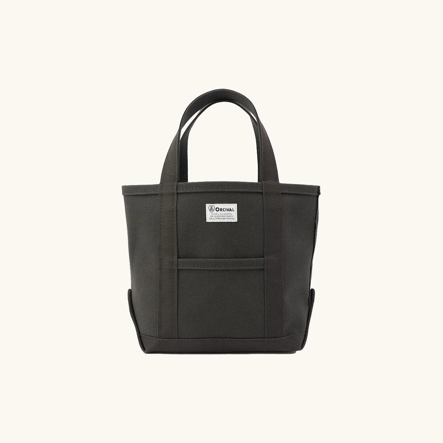 The charcoal tote-bag by Orcival in small size Orcival