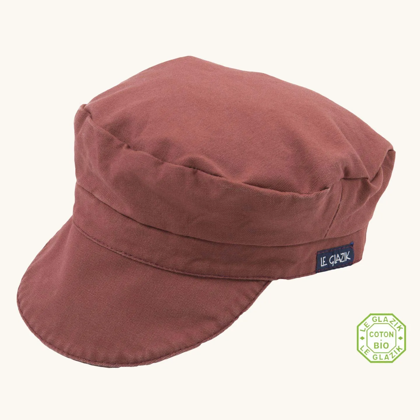 Cap, the authentic Breton sailor's cap Organic Cotton Le Glazik Brique Cap, the authentic Breton sailor's cap Organic Cotton Le Glazik Brique