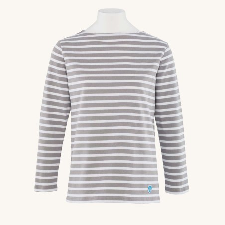 Striped shirt White / Cumulus, unisex Orcival