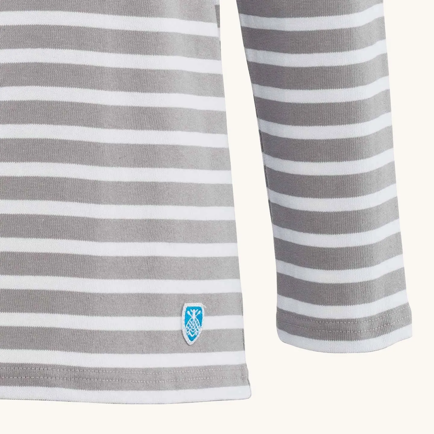 Striped shirt White / Cumulus, unisex Orcival