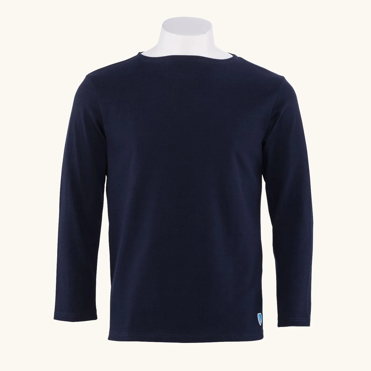 Basque shirt in Navy, unisex Orcival