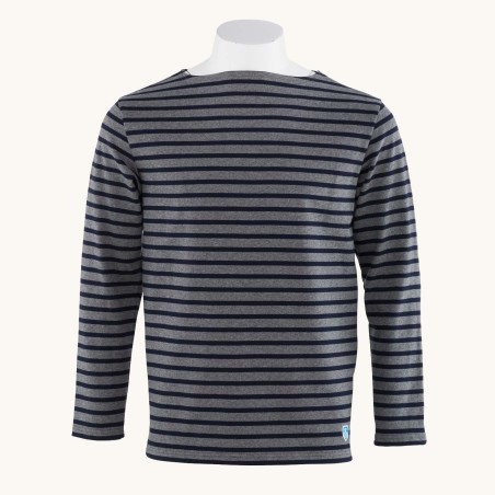 Marinière Mixed Grey / Navy, unisex Orcival