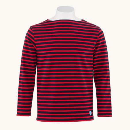 Striped shirt Navy / Red, unisex Orcival