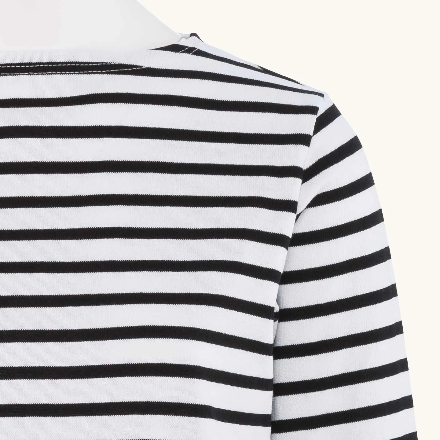 Striped shirt White / Black, unisex Orcival
