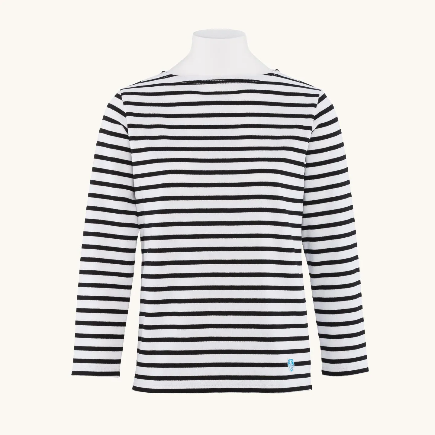 Striped shirt White / Black, unisex Orcival