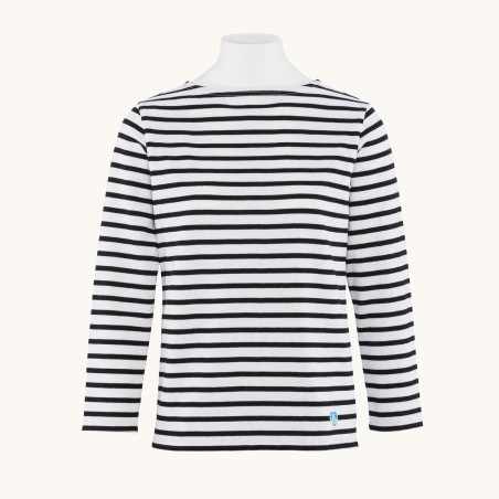 Striped shirt White / Black, unisex Orcival