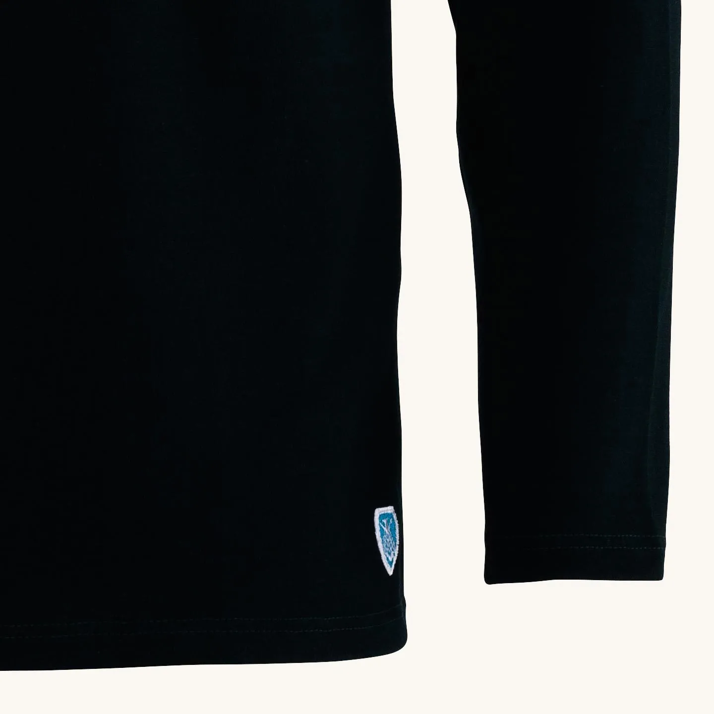 Breton shirt Plain Black, unisex Orcival