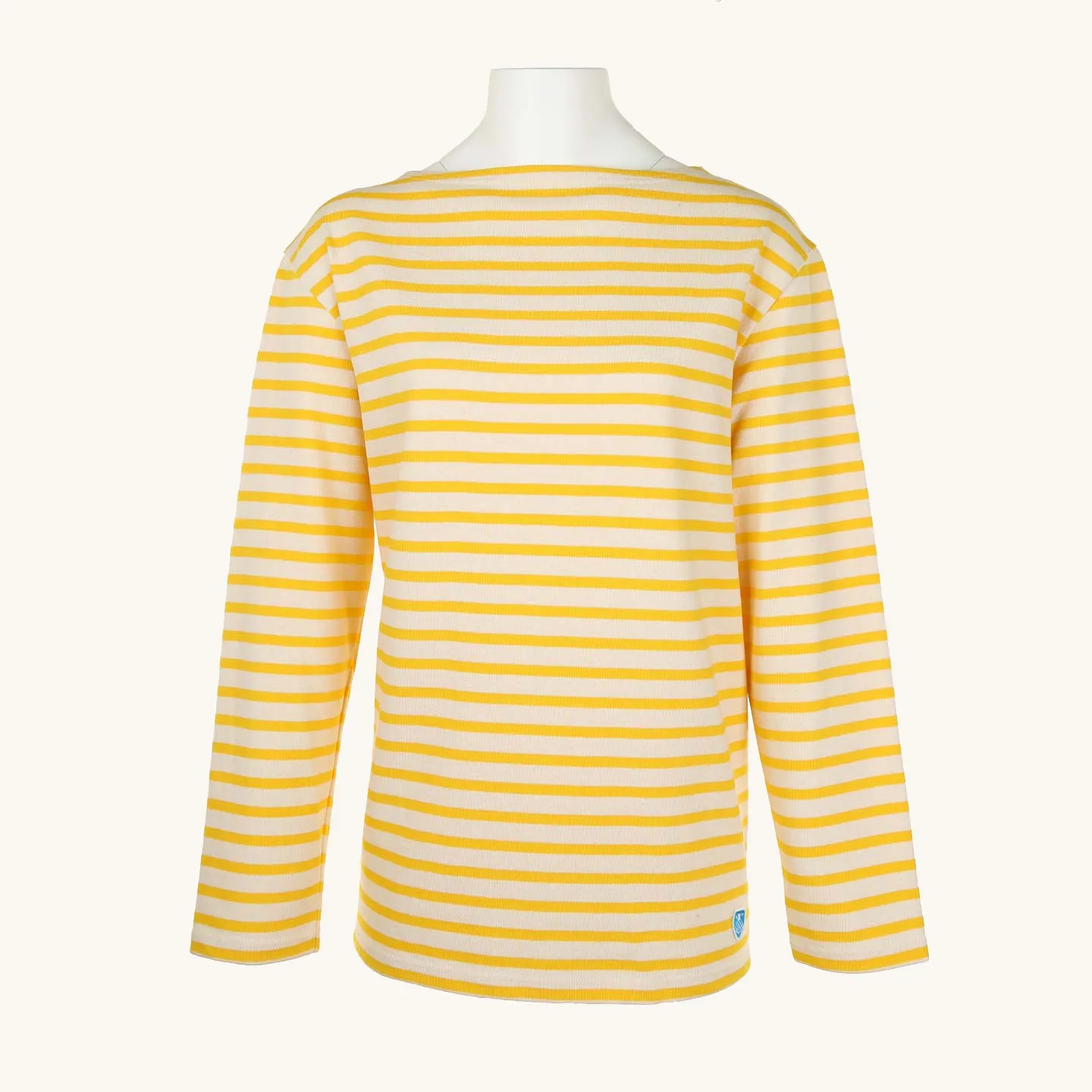 Striped shirt Ecru / Sun, unisex Orcival