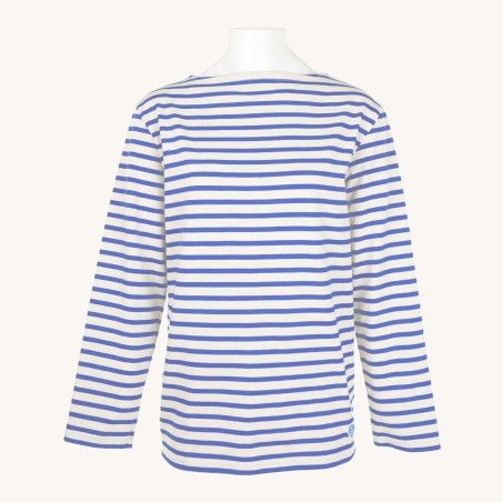 Striped shirt Ecru / Blue, unisex Orcival