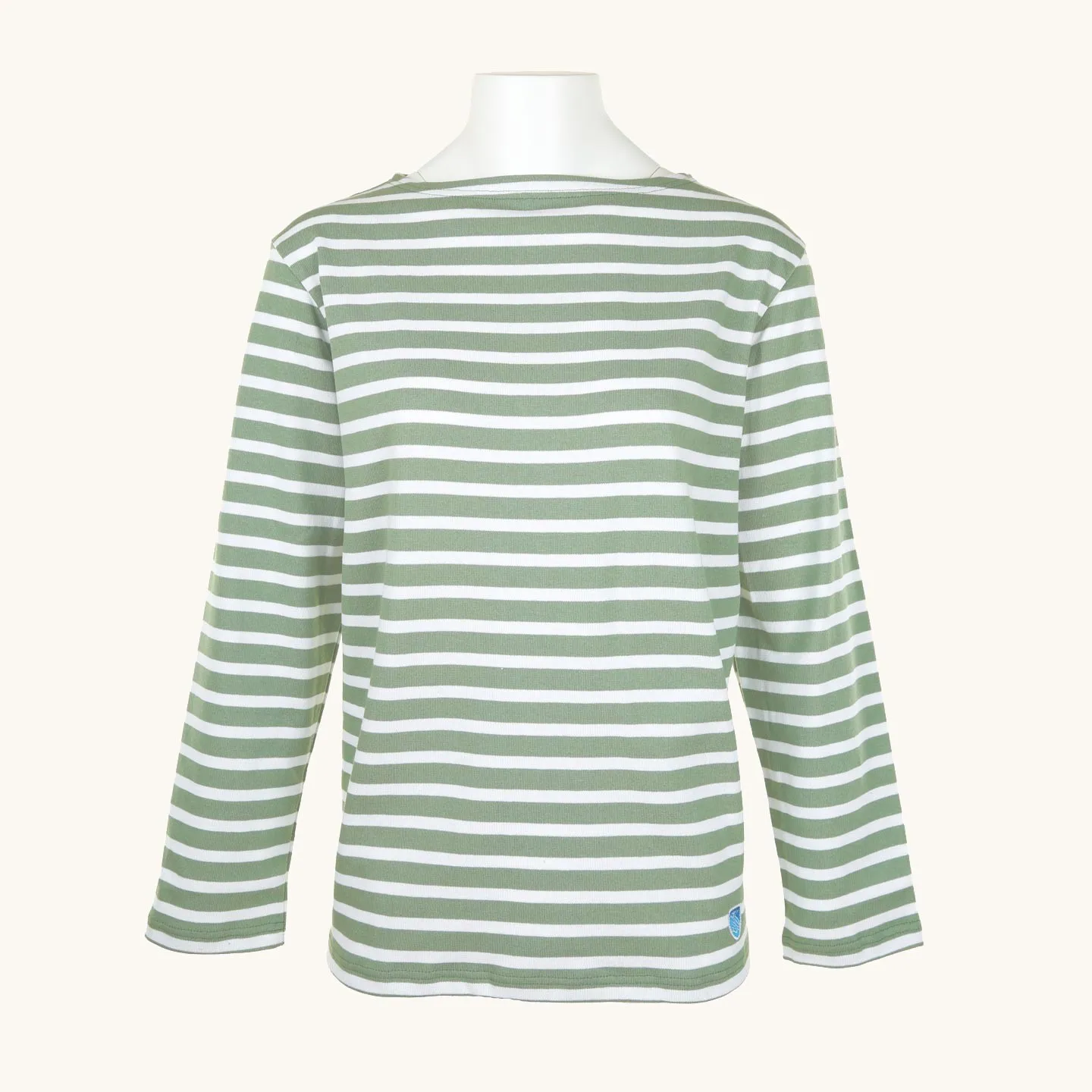 Striped shirt Spruce / White, unisex Orcival