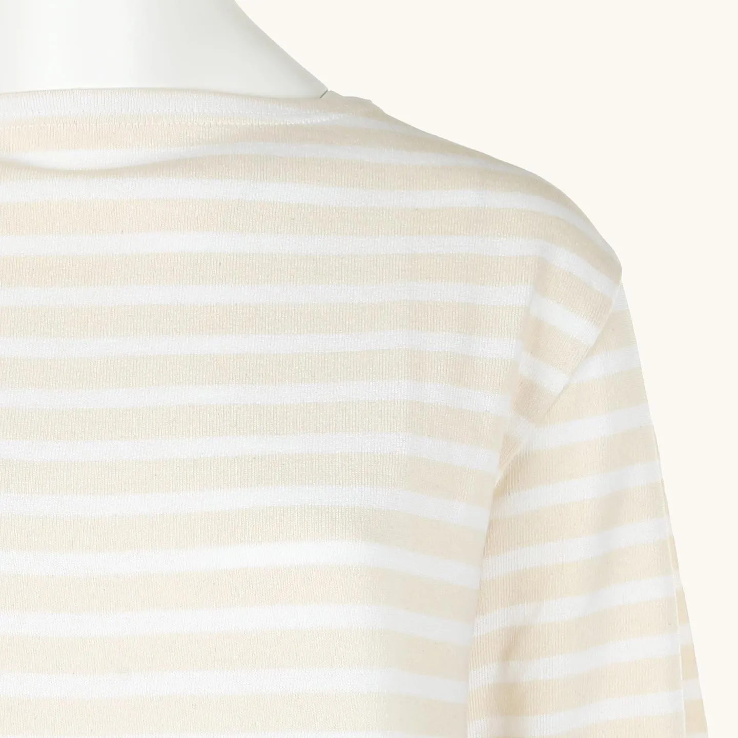 Striped shirt Ecru / White, unisex Orcival