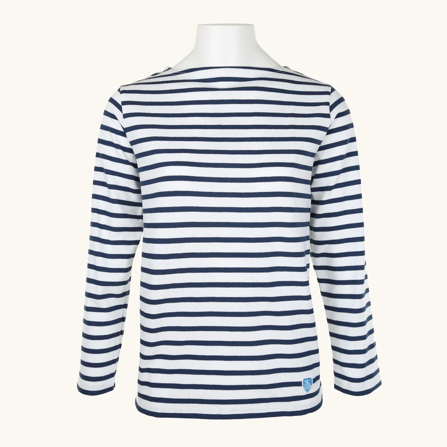 Striped shirt White / UltraNavy, mixte Orcival