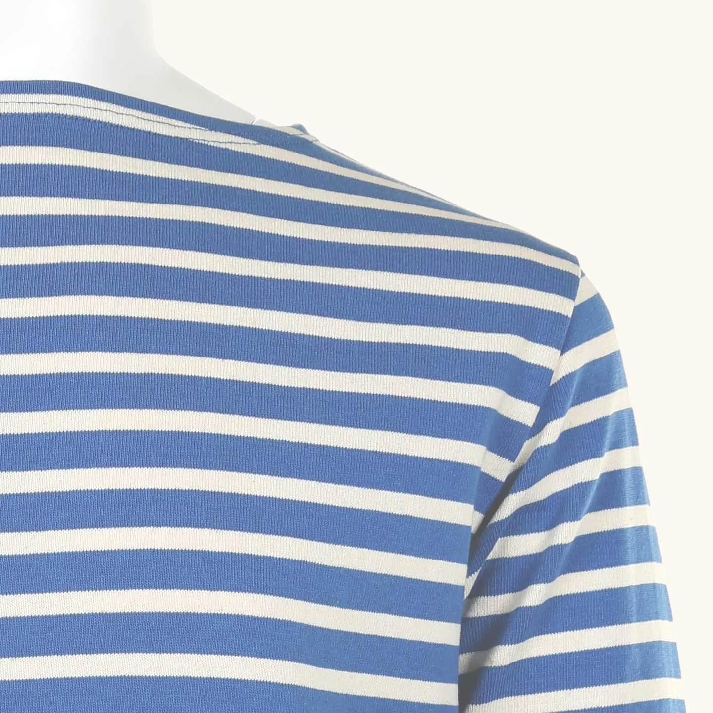 Striped shirt Ocean / Ecru, unisex Orcival