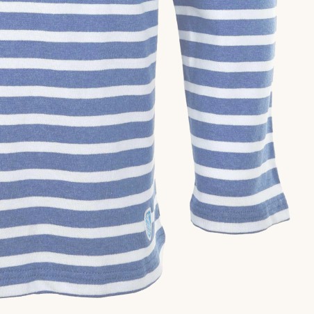 Striped shirt Heather Blue / White, unisex Orcival