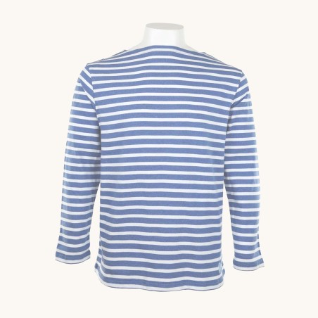 Striped shirt Heather Blue / White, unisex Orcival