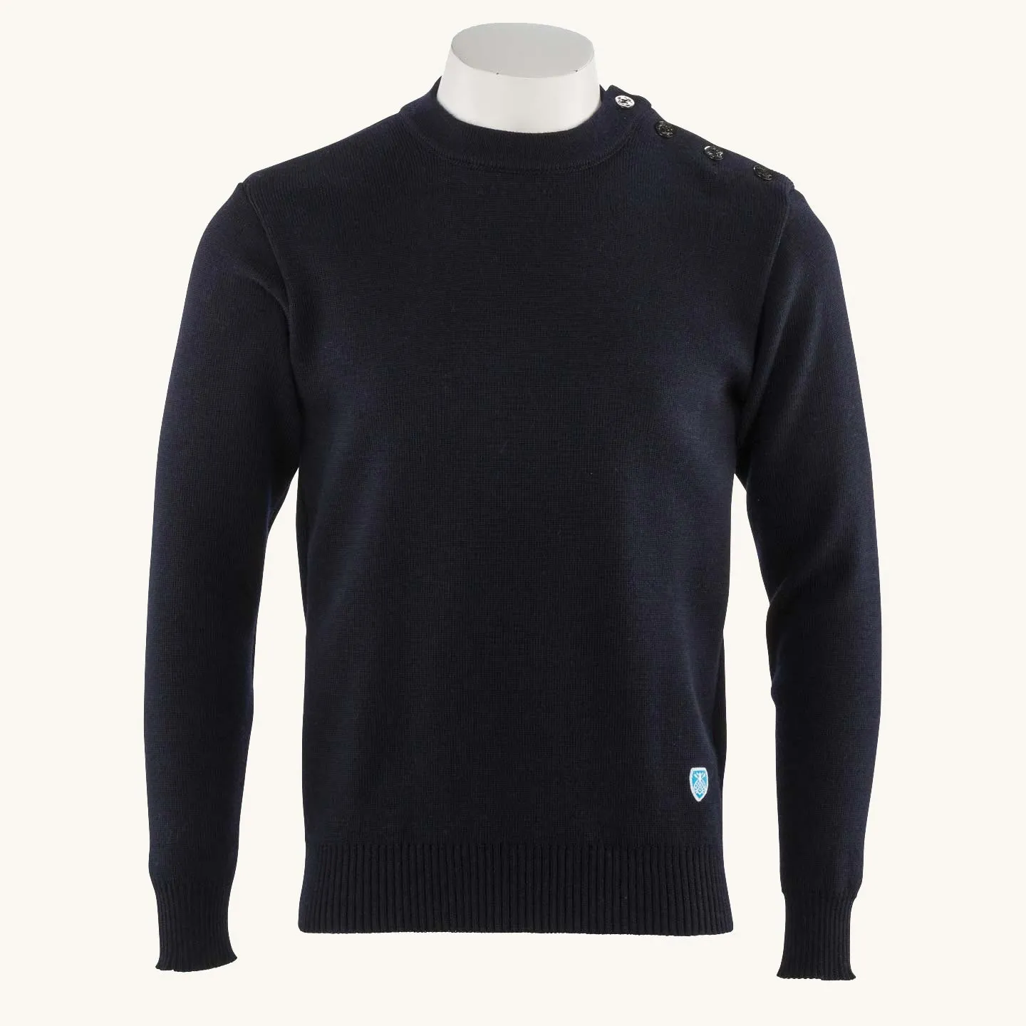 Pull 100% pure laine Marine, mixte Orcival