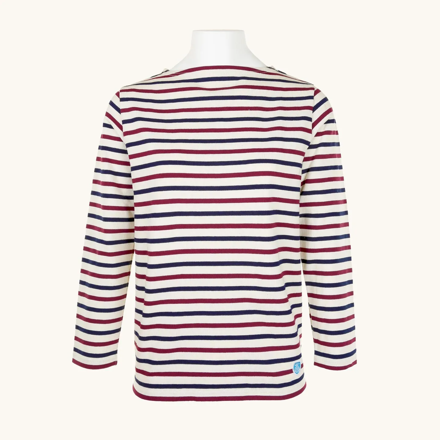 French tricolor striped shirt 100% made in France - Orcival