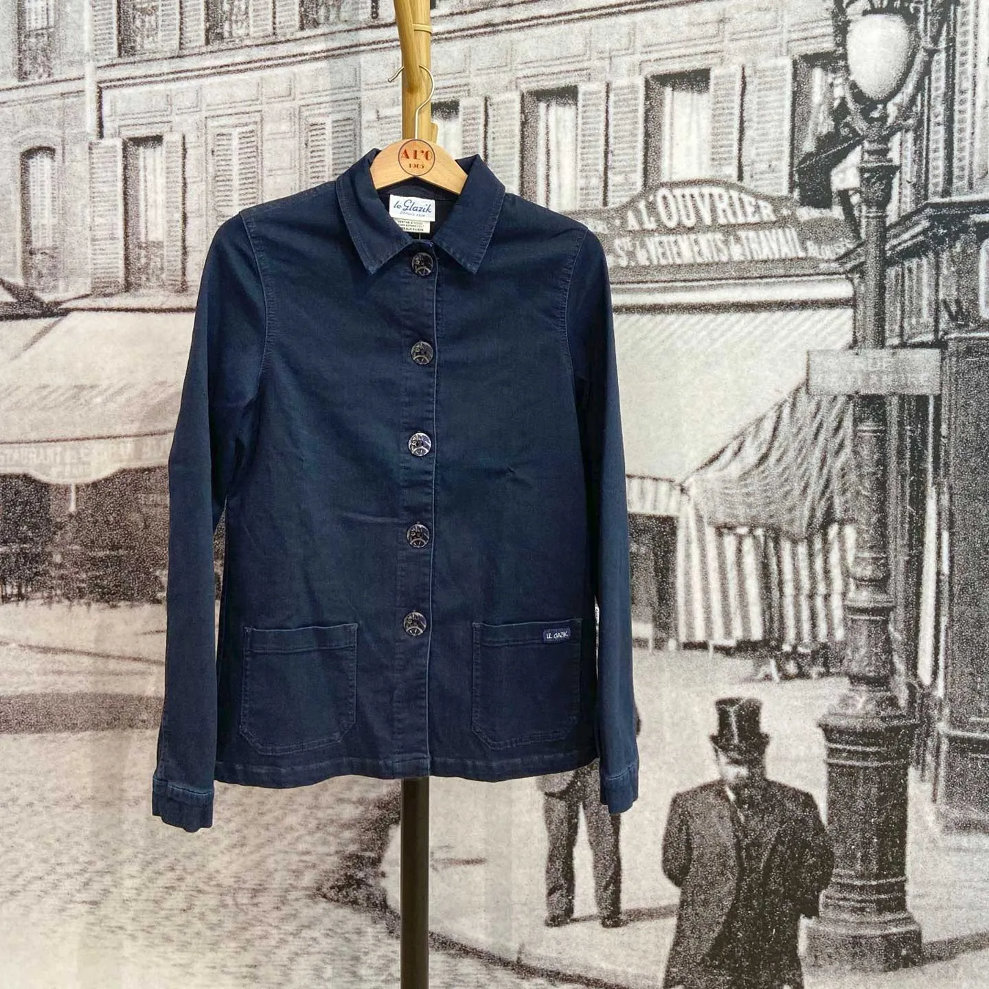 Finna, Veste en jean véritable indigo