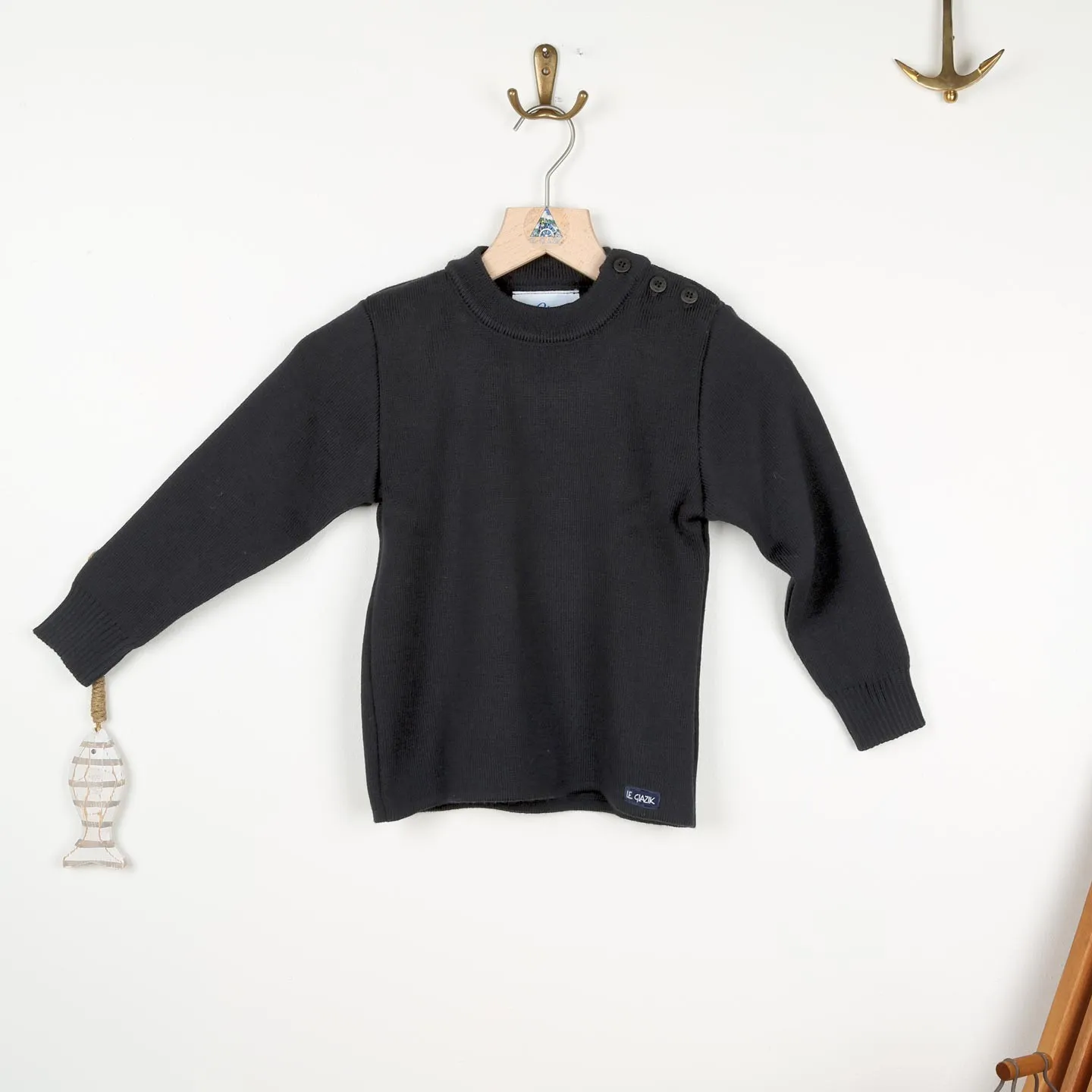 Tregunc, the genuine children's wool sailor sweater Le Glazik