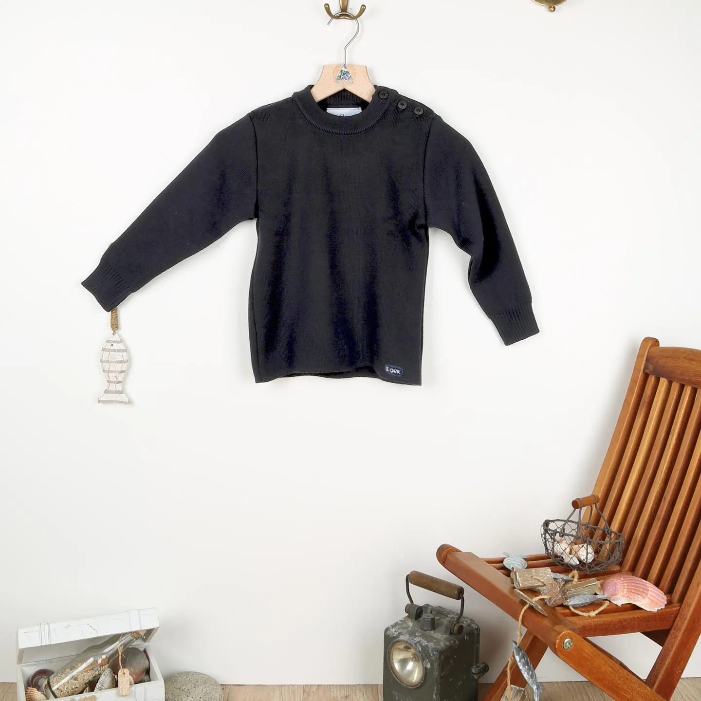 Tregunc, the genuine children's wool sailor sweater Le Glazik
