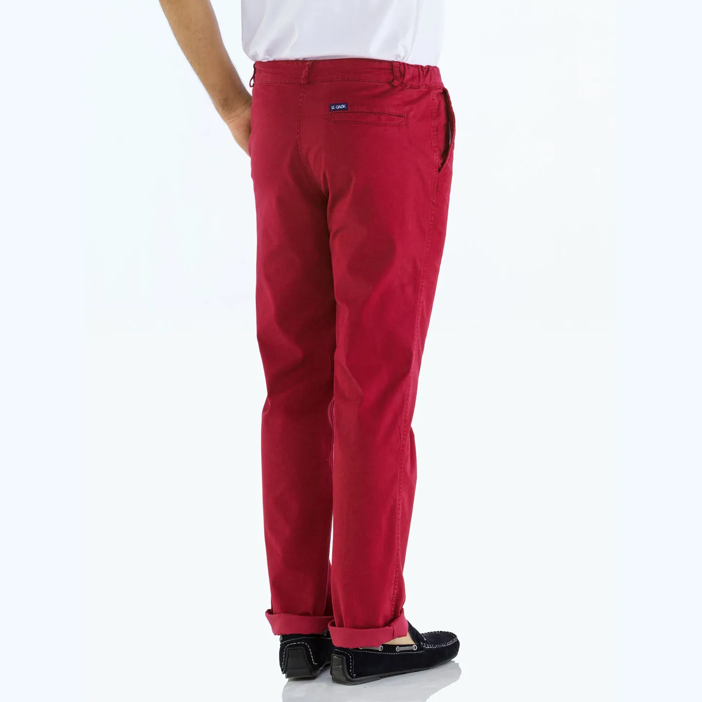 Picabia, Stretch gabardine pants and tapered leg bottoms Le Glazik Kermes