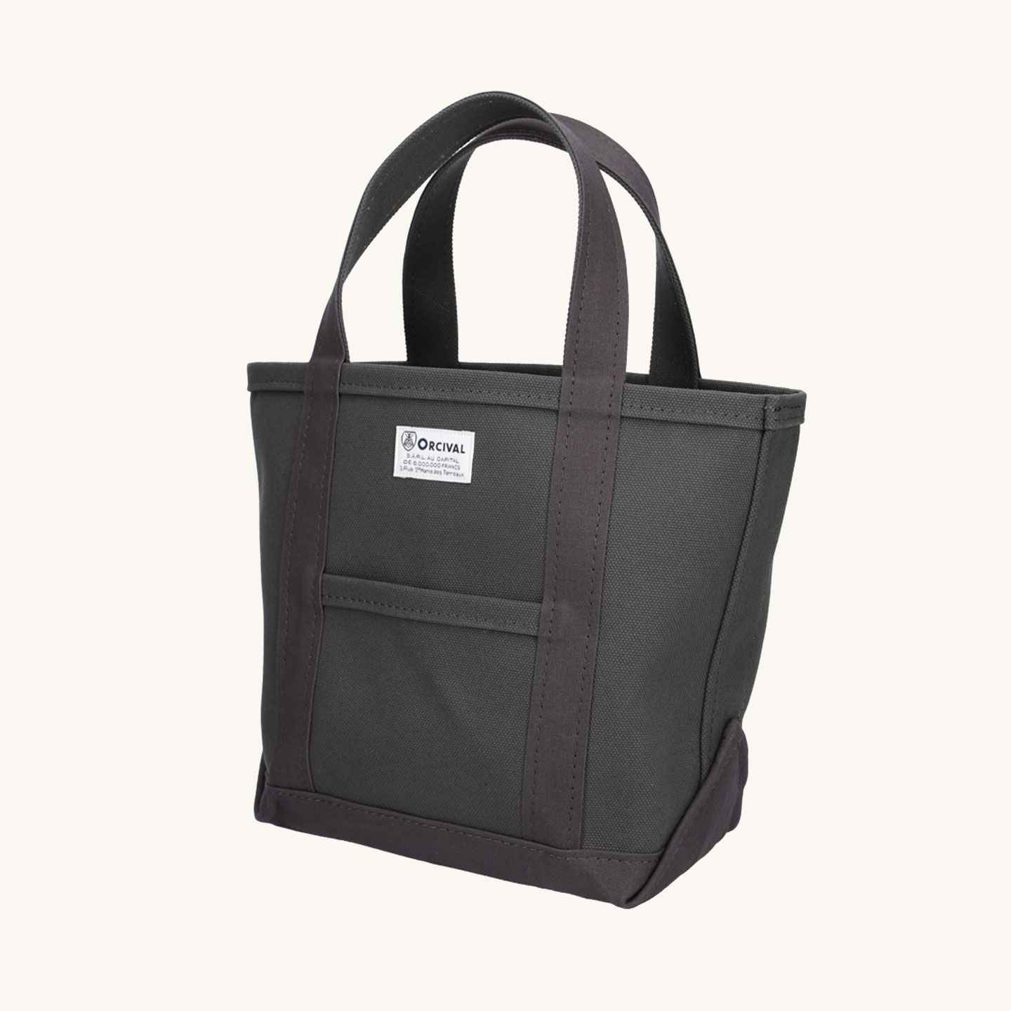 The charcoal tote-bag by Orcival in small size Orcival