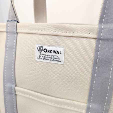 The Smocky Blue tote bag, in a small size, by Orcival