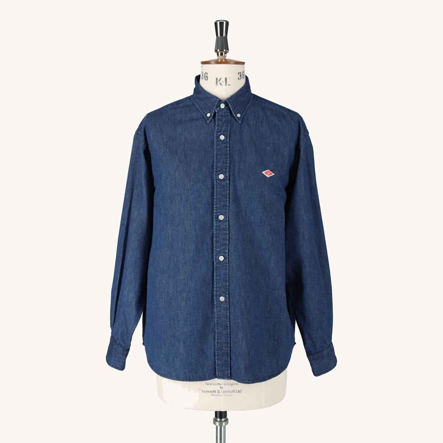 Oversized shirt in 100% cotton Japanese denim