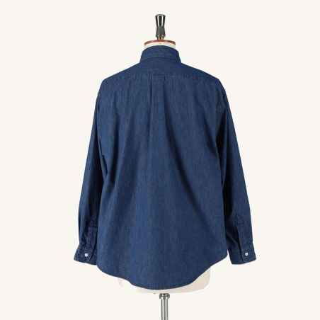 Oversized shirt in 100% cotton Japanese denim