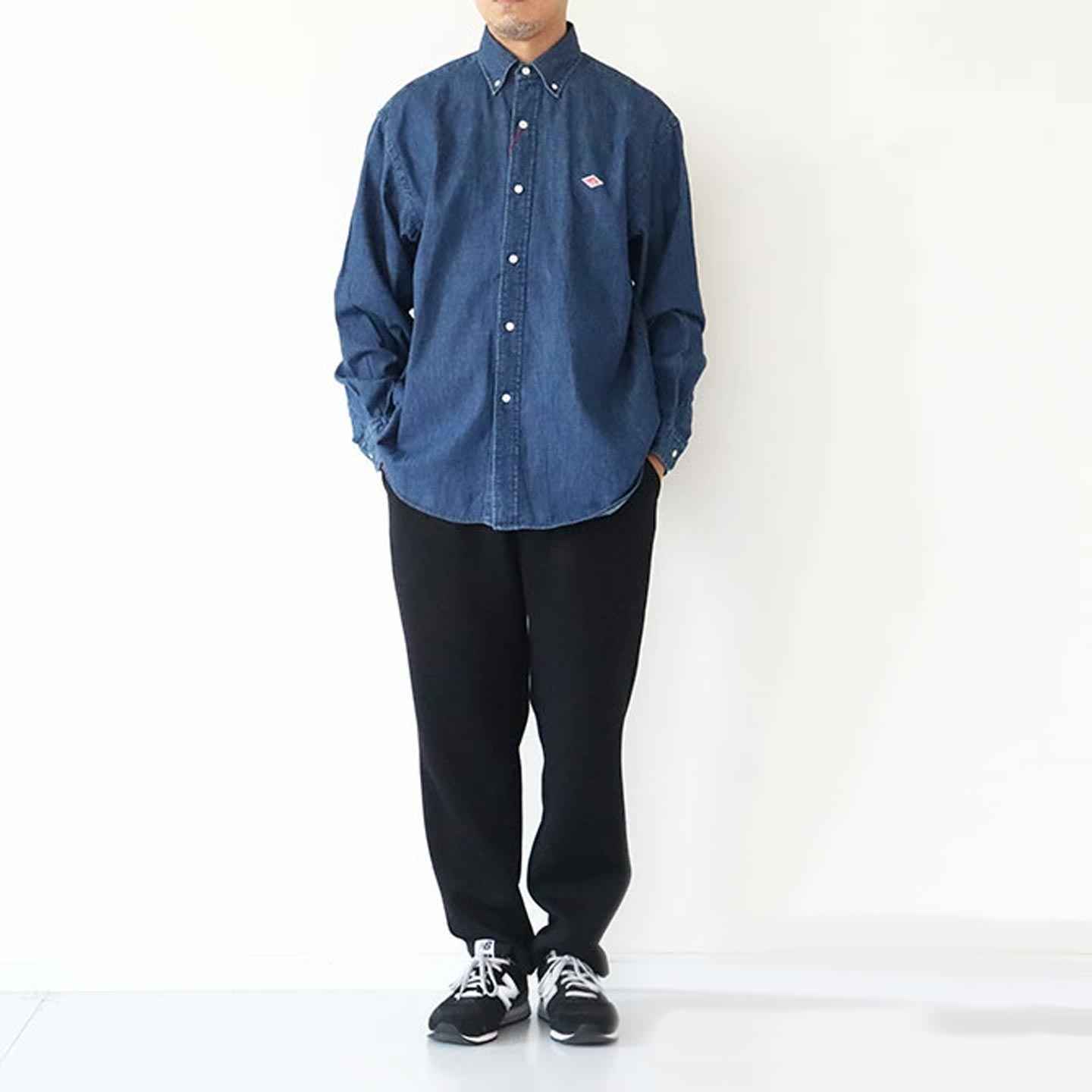 Oversized shirt in 100% cotton Japanese denim danton Oversized shirt in 100% cotton Japanese denim danton