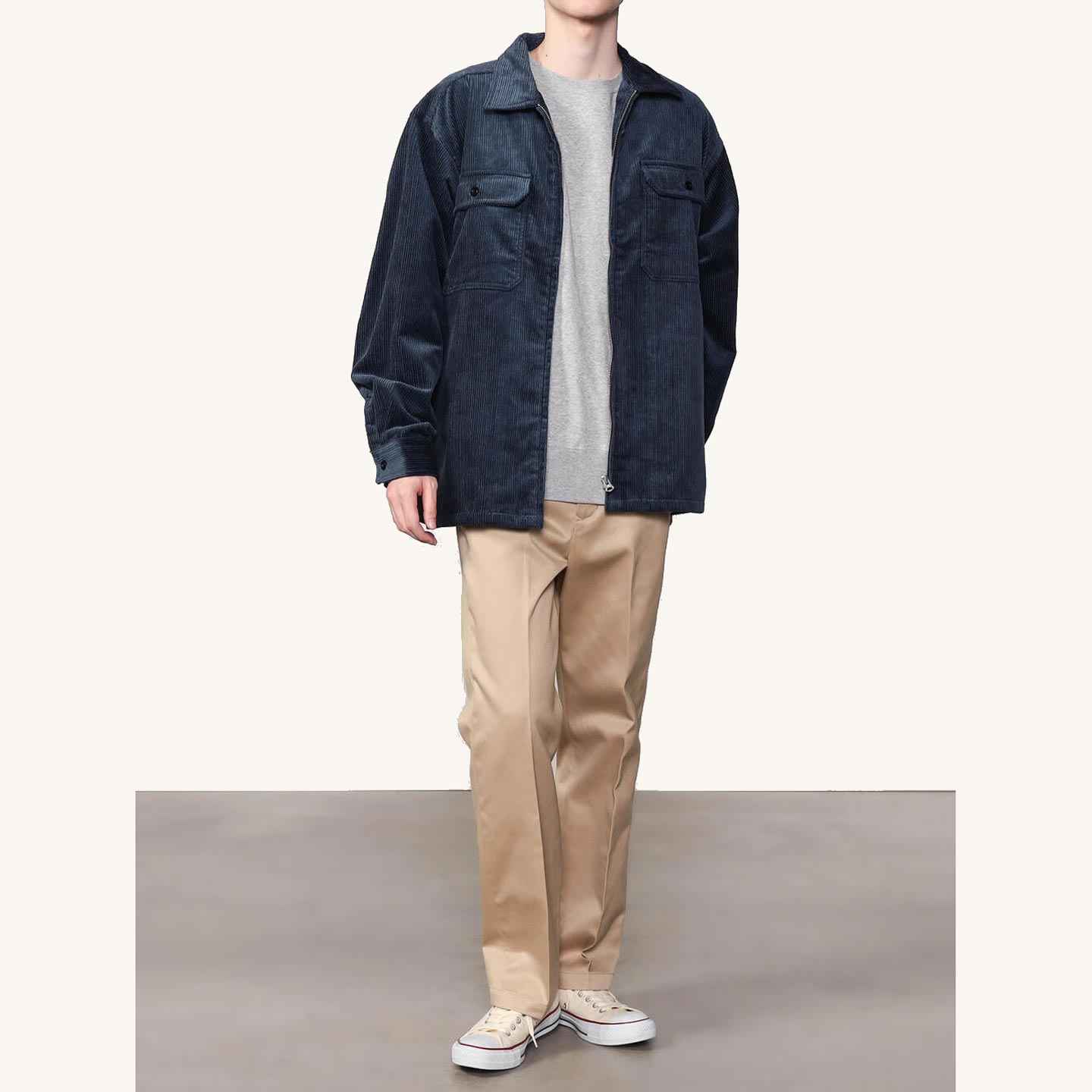 Zip Corduroy Jacket zipped danton